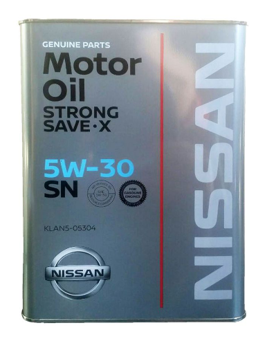Масло моторное (железо Япония) (4L) NISSAN STRONG SAVE X 5W30 SN